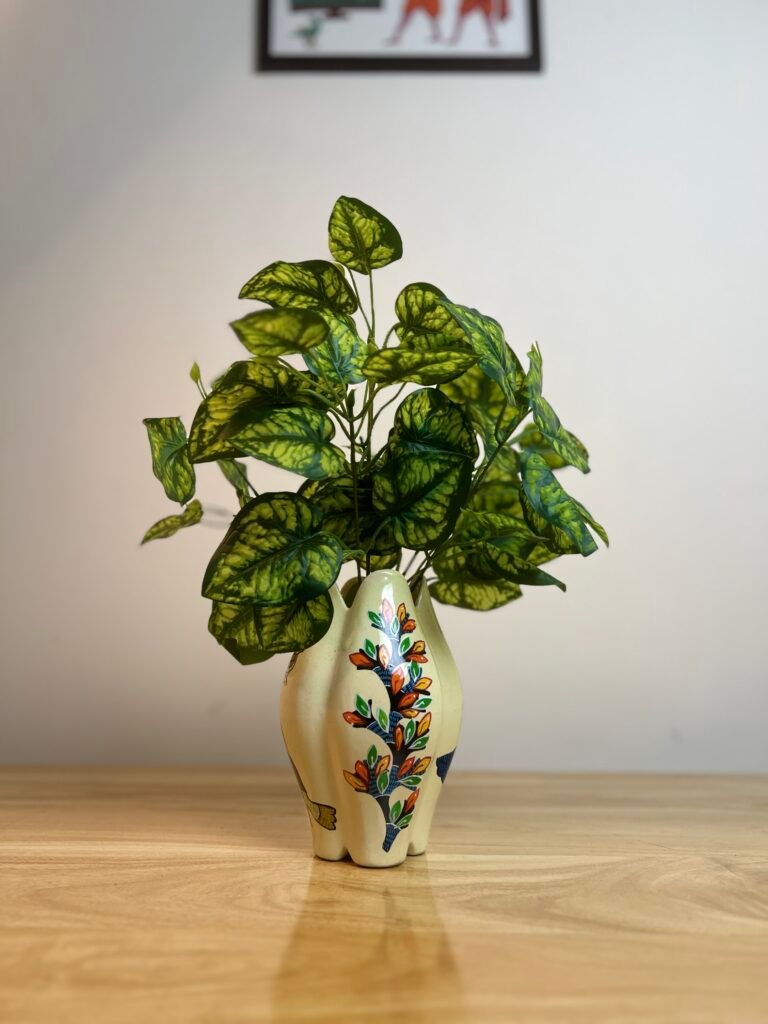 Ceremic Indoor Planter Flower Design