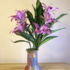 Flower Fish Vase Terracotta