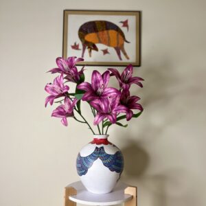 Terracotta Eagle Design Vase