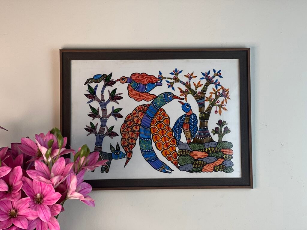 Wall Decor peacock design Painting