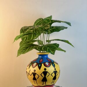 Terracotta Tribal Design Vase