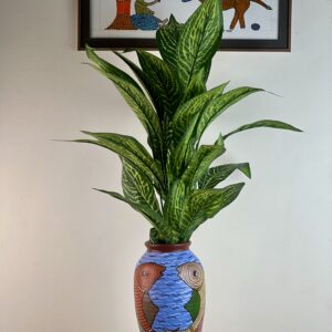 Fish Design Flower Vase Terracotta